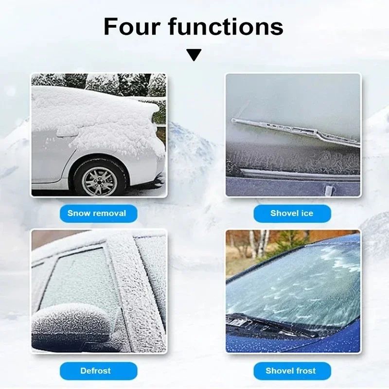 2 Set Multifunction Car Snow Shovel Ice Scraper