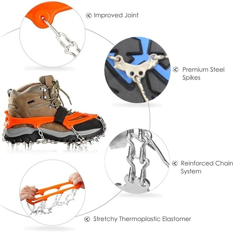 Heavy Duty Stainless Steel Traction Crampons