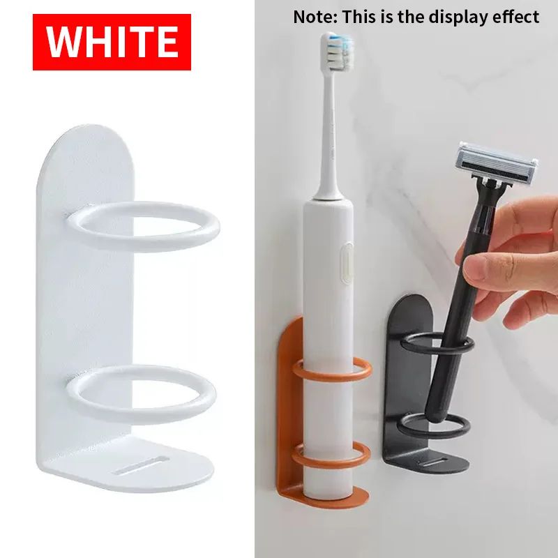 Wall Mounted Metal Toothbrush Holder No Drill Bathroom Rack
