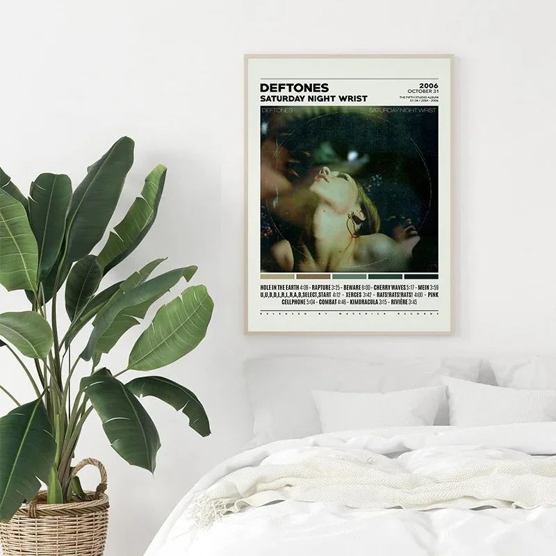 Deftones Album Cover Canvas Wall Art – Around the Fur Music Band Poster Print