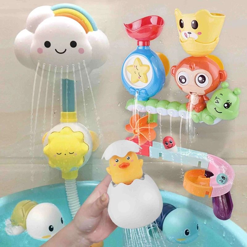 Baby Monkey Shower Bath Toy Sprinkler Educational Water Play Toy