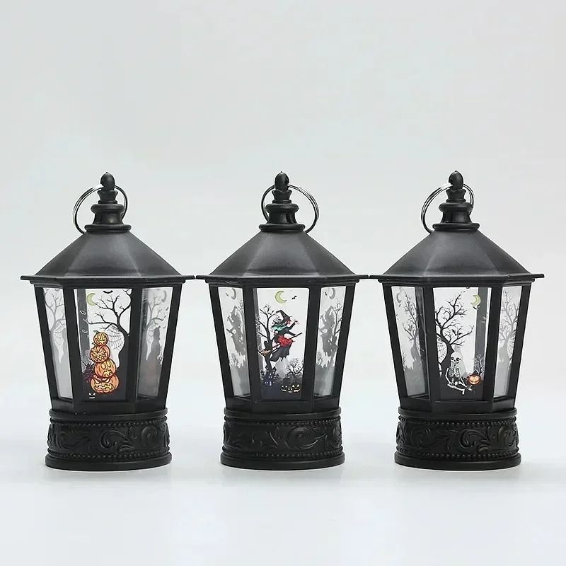 LED Pumpkin Ghost Lantern Halloween Hanging Decoration