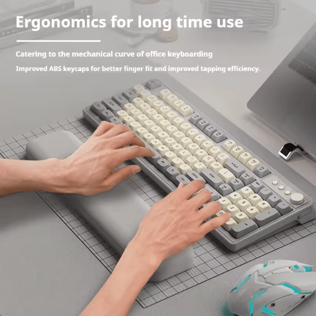 EWEADN G98 Gaming and Office Keyboard with Rainbow Backlit USB Wired Connection