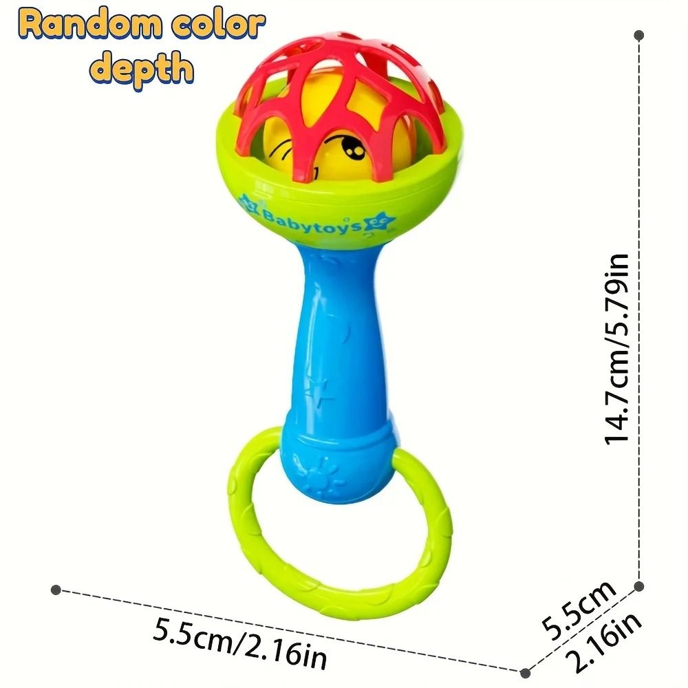 Drum, Bell, and Ball Rattle Toy Set