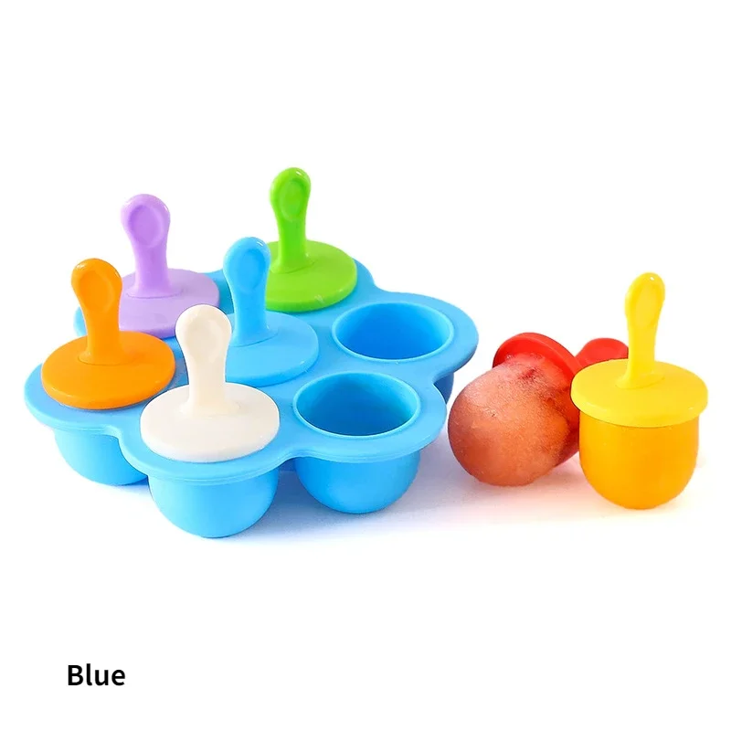 Silicone Popsicle Mold DIY Ice Cream and Fruit Pop Maker