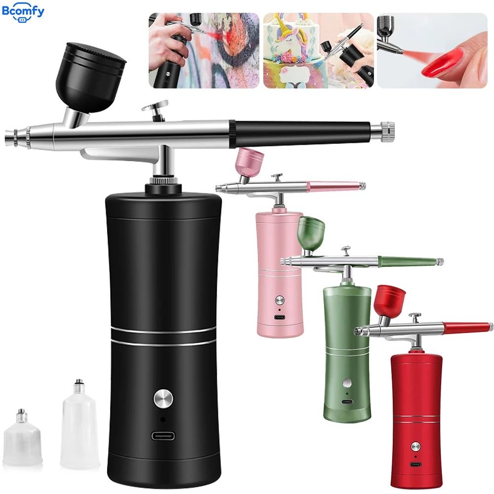Portable Cordless Nail Art Airbrush Compressor Set