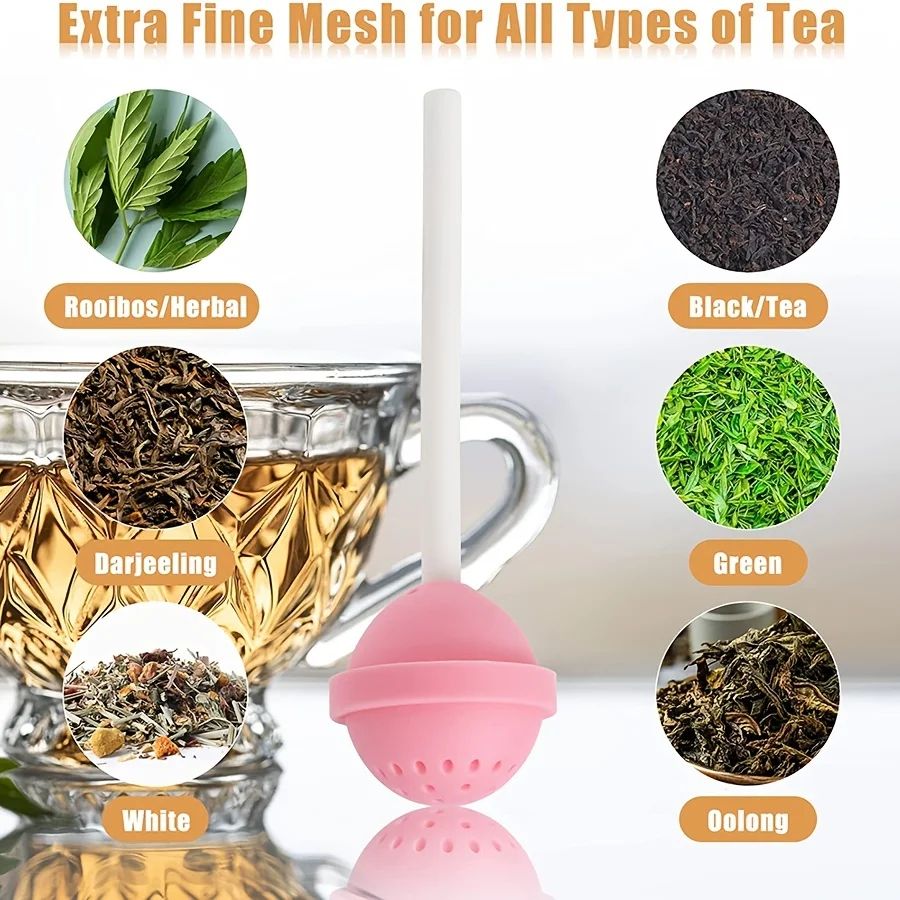 Silicone Lollipop Tea Infuser Strainer