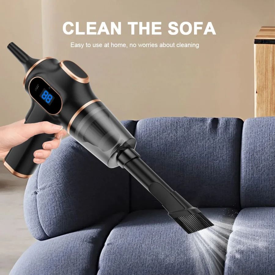 Wireless High-Power Household Cleaner | Portable Mini Vacuum for Car & Office | Executive Fabric & Surface System
