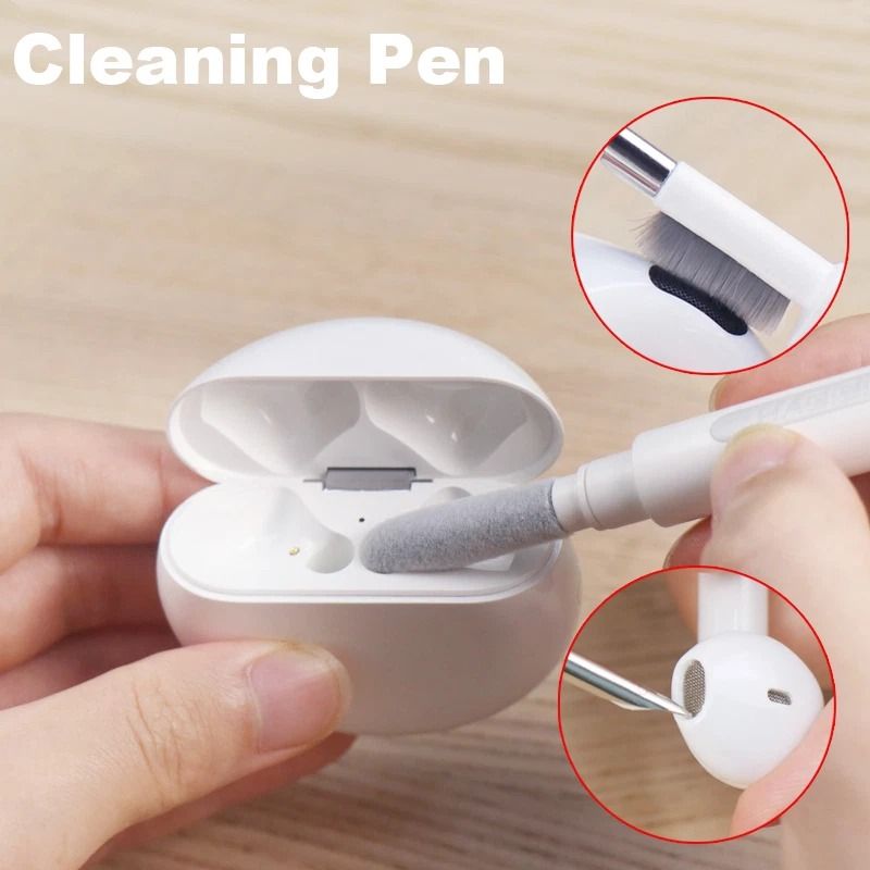 Airpods Pro Cleaning Pen, Earphones Cleaner Kit, Soft Brush Case Earbuds