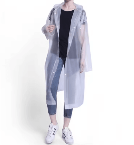 Adult One Piece Raincoat Thickened Reusable Waterproof and Windproof Outdoor Rain Gear