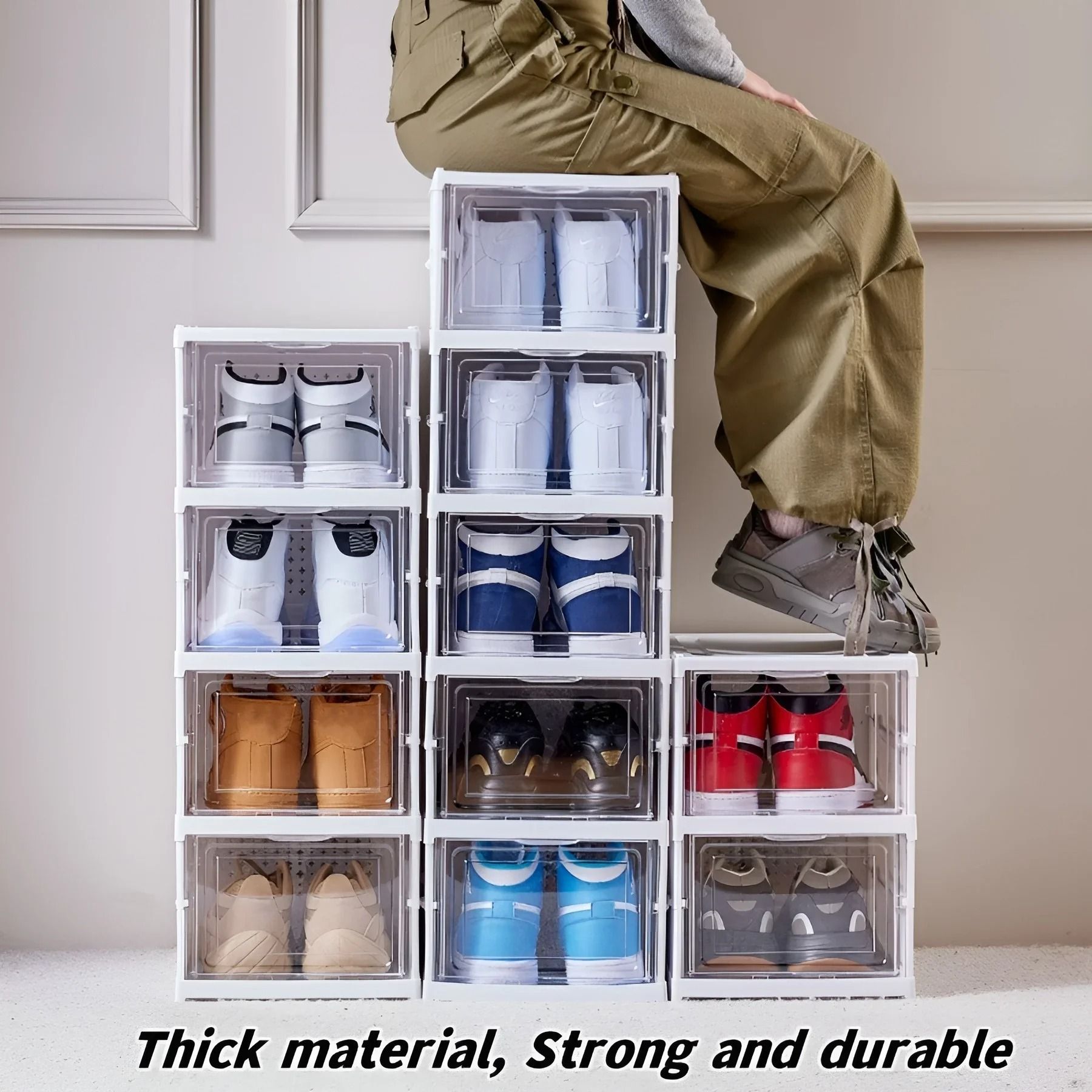 6-Tier Modular High-Capacity Footwear Cabinet
