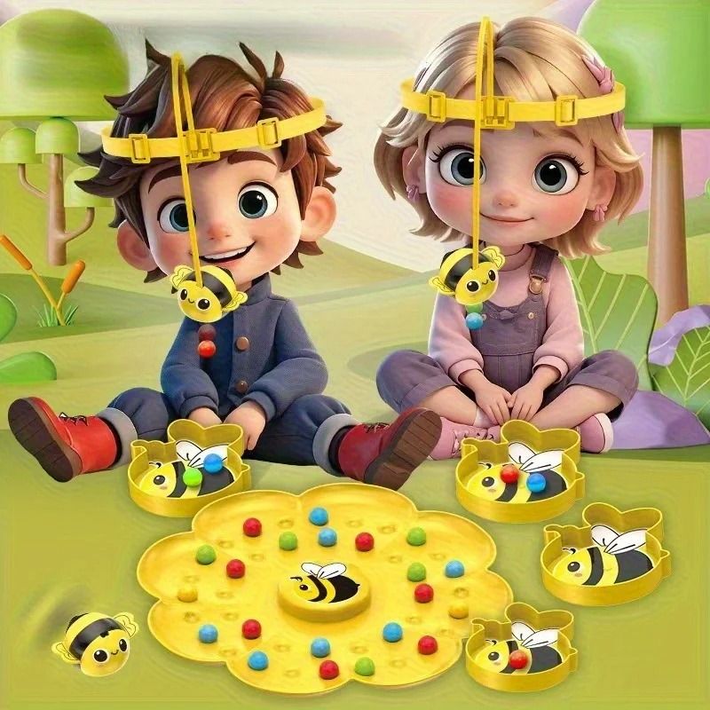 Little Bumblebee Multifunctional Fishing Board Game Educational Toy