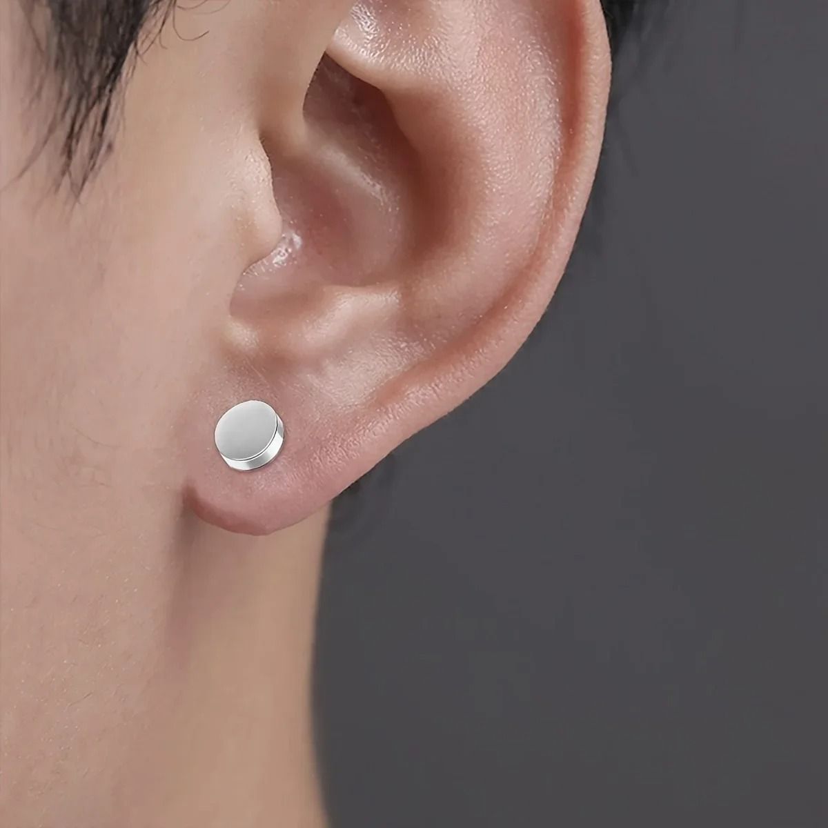 Crystal Strong Magnetic Ear Stud Set