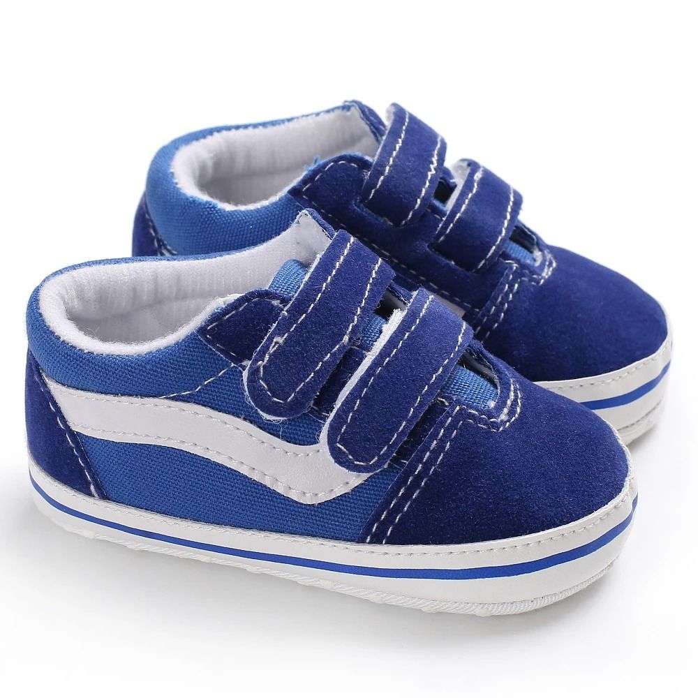 Soft Canvas Baby Walking Shoes with Flexible Sole