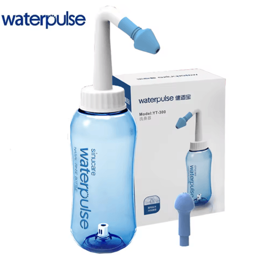 Nasal Irrigator Rinse Bottle 300ml 500ml Water Pulse Nose Wash for Sinus and Allergy Care