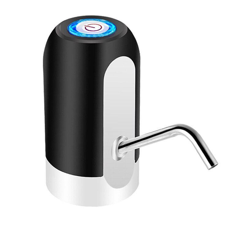 White Water Bottle Pump, USB Charging Drink Dispenser, Auto Switch, One Click Drinking Pump, Black Option