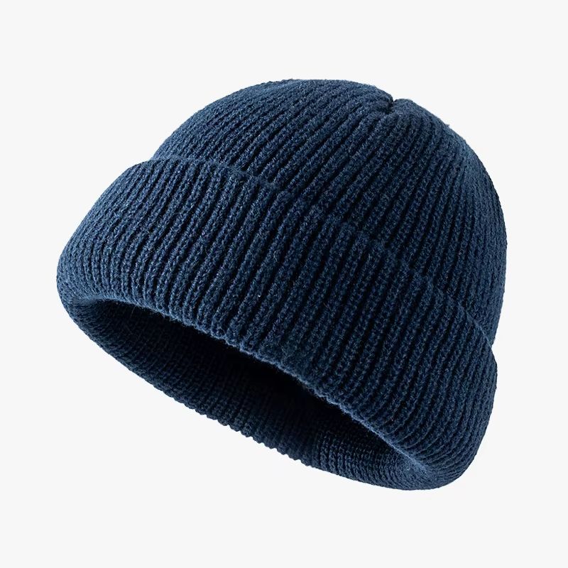 Unisex Knitted Melon Skin Winter Beanie Hat
