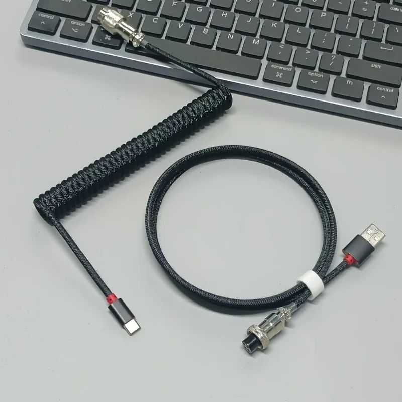 Coiled Mechanical Keyboard Gaming Cable