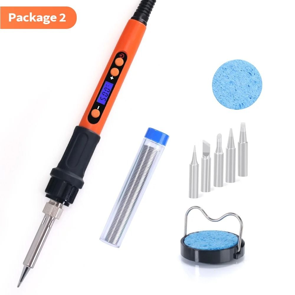 Digital Adjustable Temperature Electric Soldering Iron Kit 100W