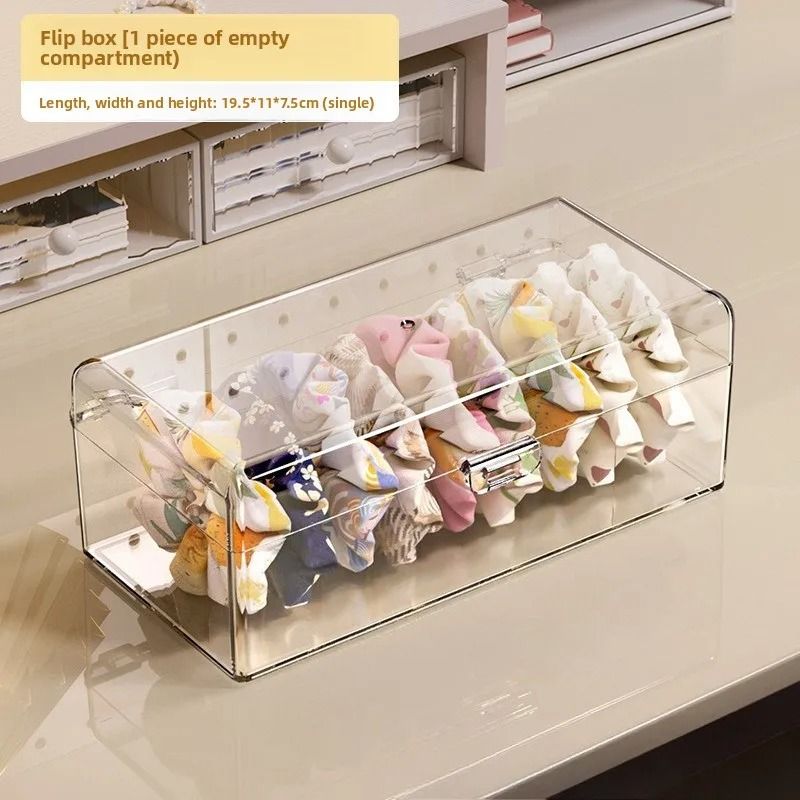 Clear Acrylic Hair Accessories Organizer Box for Headbands and Jewelry