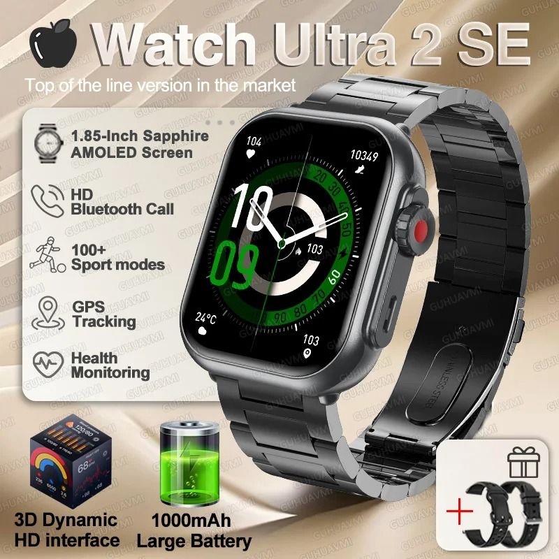 UltraSync AMOLED Smart Watch GPS Bluetooth Call Waterproof Fitness Watch