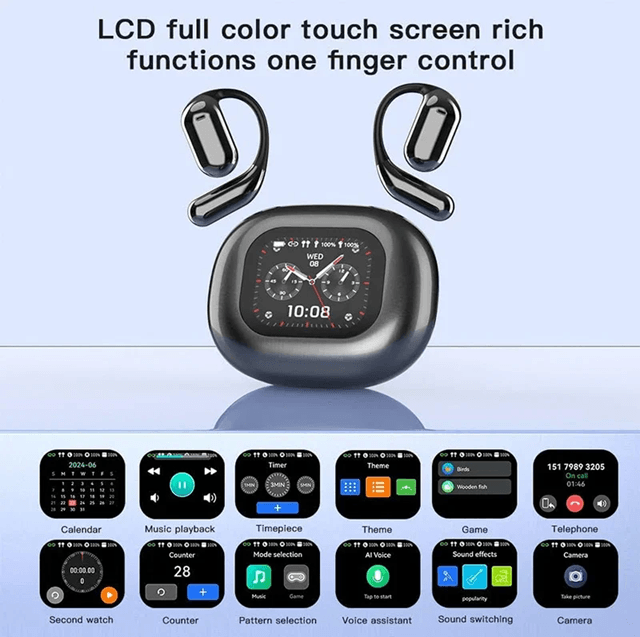 UYUXIO AI Translating Earbuds Real Time Translation with Touch Screen