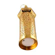 Moroccan Gold Hollow Iron Lantern Decorative Candle Light Decor