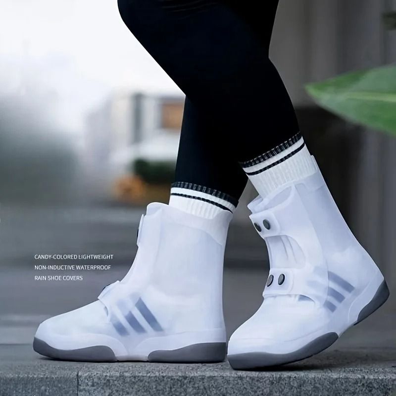 Two Tone Waterproof Reusable Anti-Skid Shoe Covers