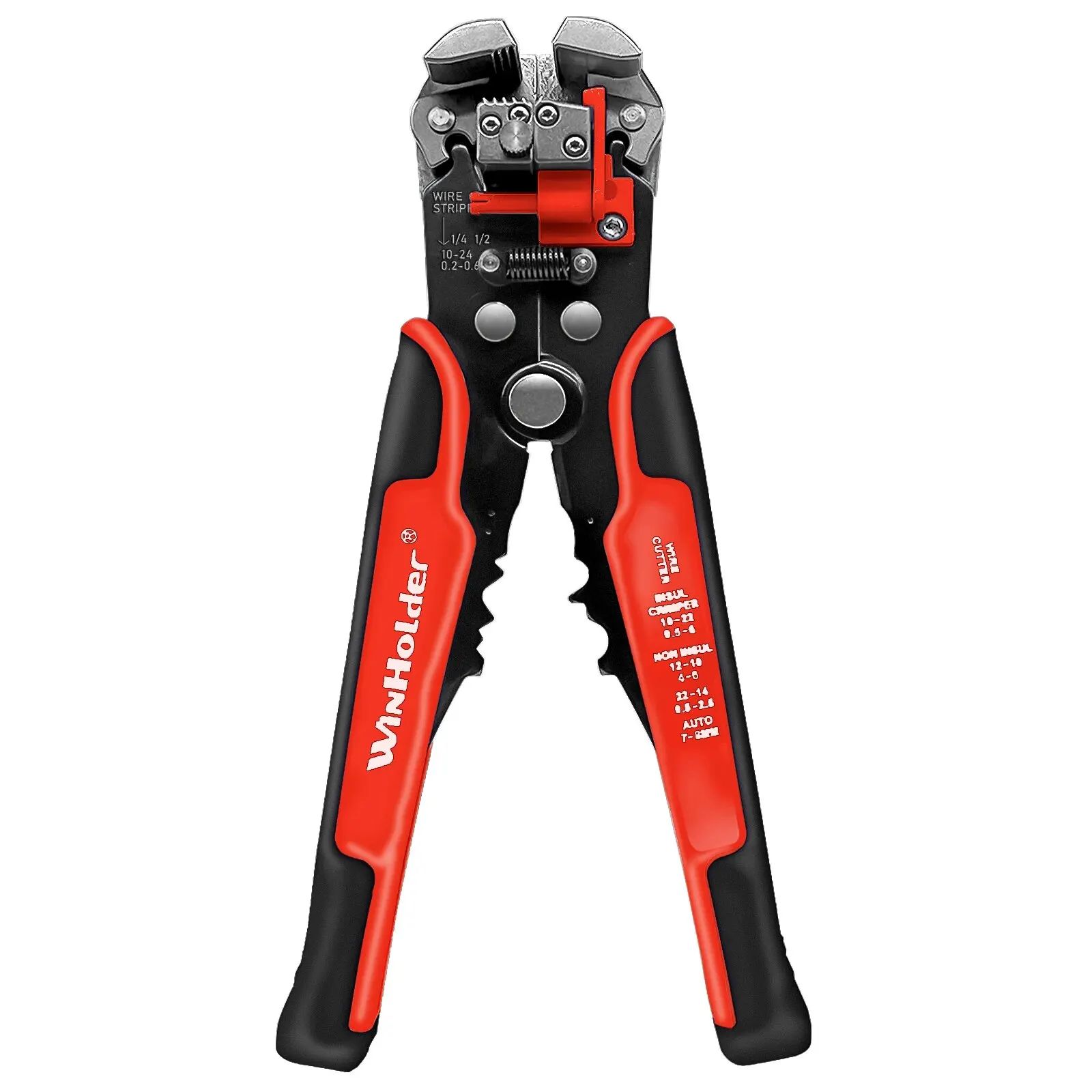 Automatic Wire Stripper Cutter Crimper - Professional Electrician Cable Tool, 10–24 AWG Multifunction Pliers