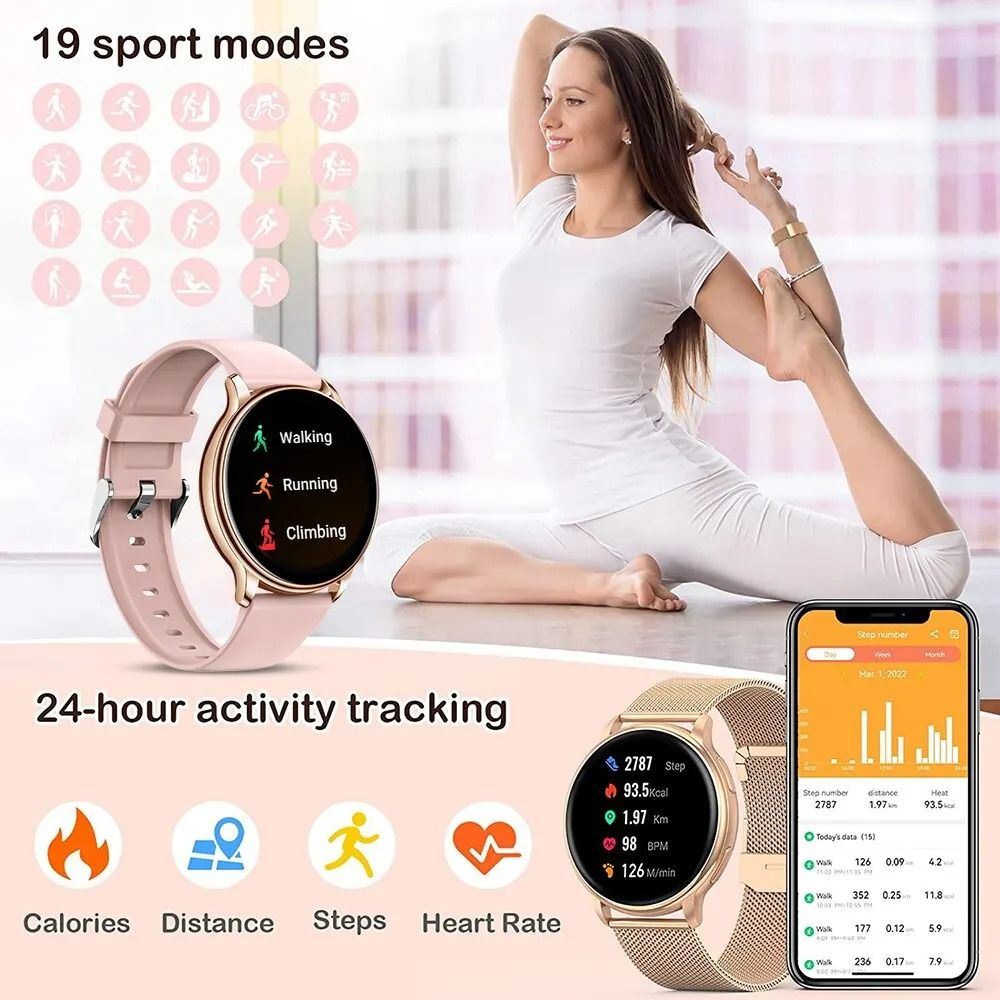 1.72-inch HD Crystal-Clear Smartwatch