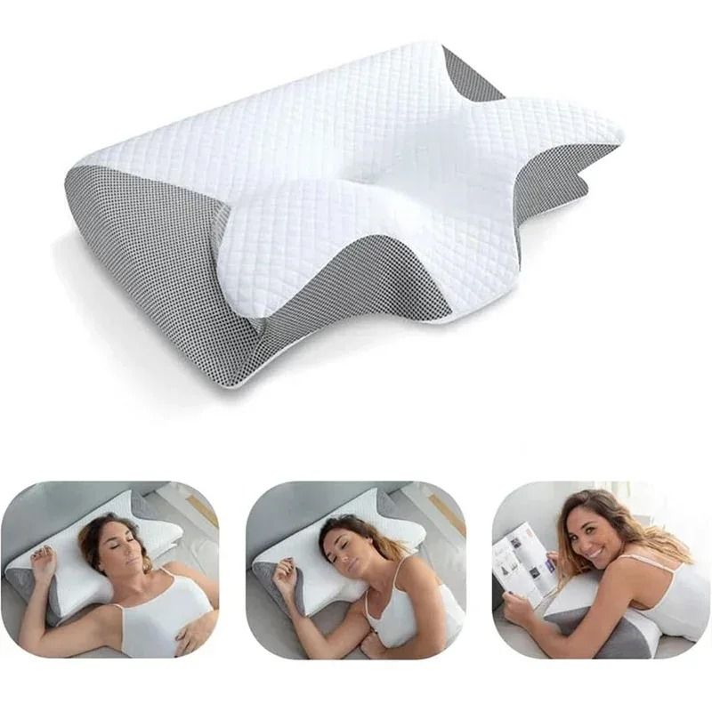 Two in One Memory Foam Cervical Pillow for Neck Pain Relief