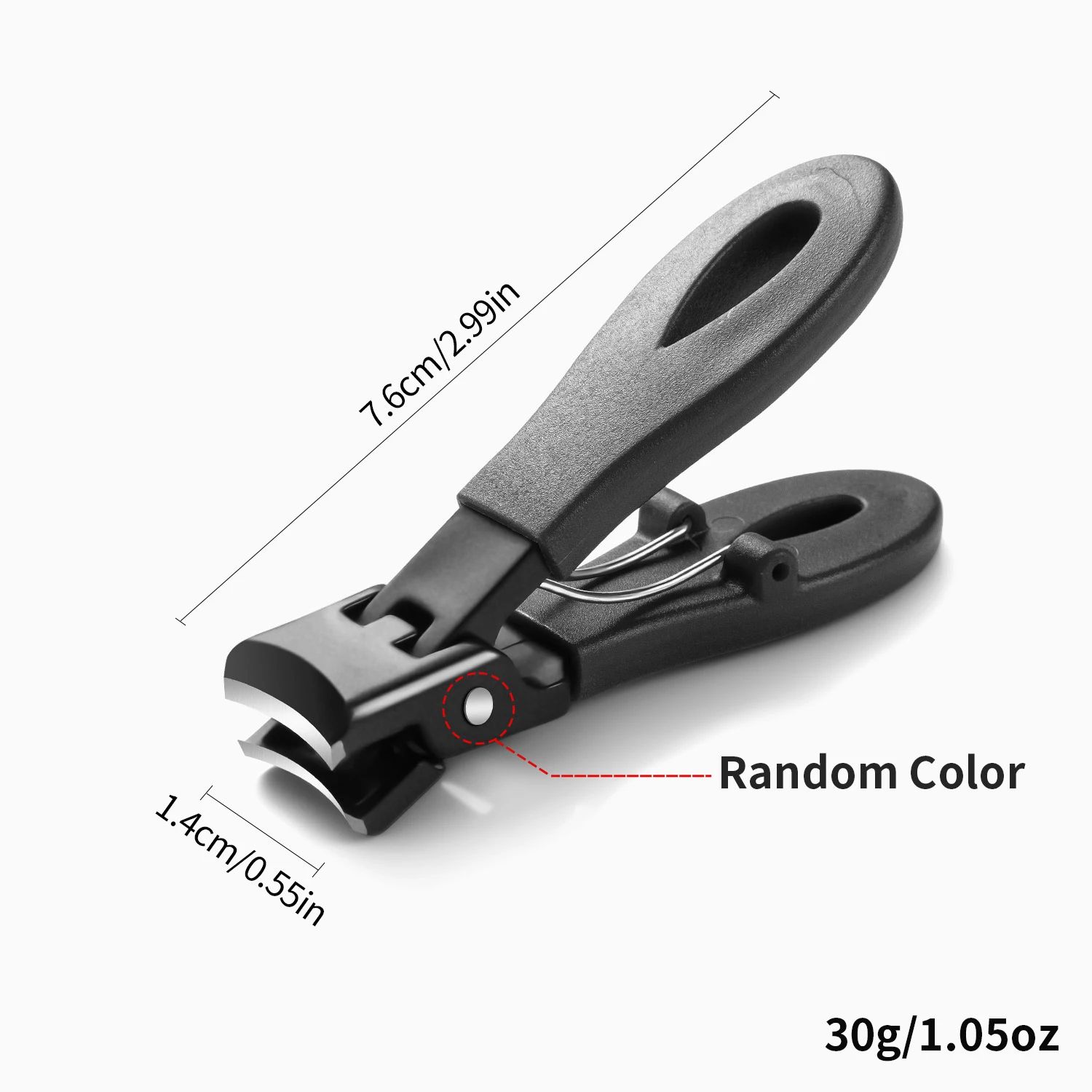 Heavy-Duty Large Jaw Nail Clipper 8mm – Stainless Steel Thick Toenail Clipper with Anti-Splash Guard