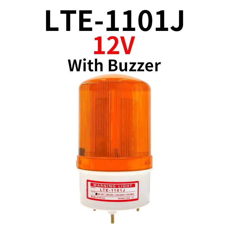 LED Strobe Signal Warning Buzzer Lamp
