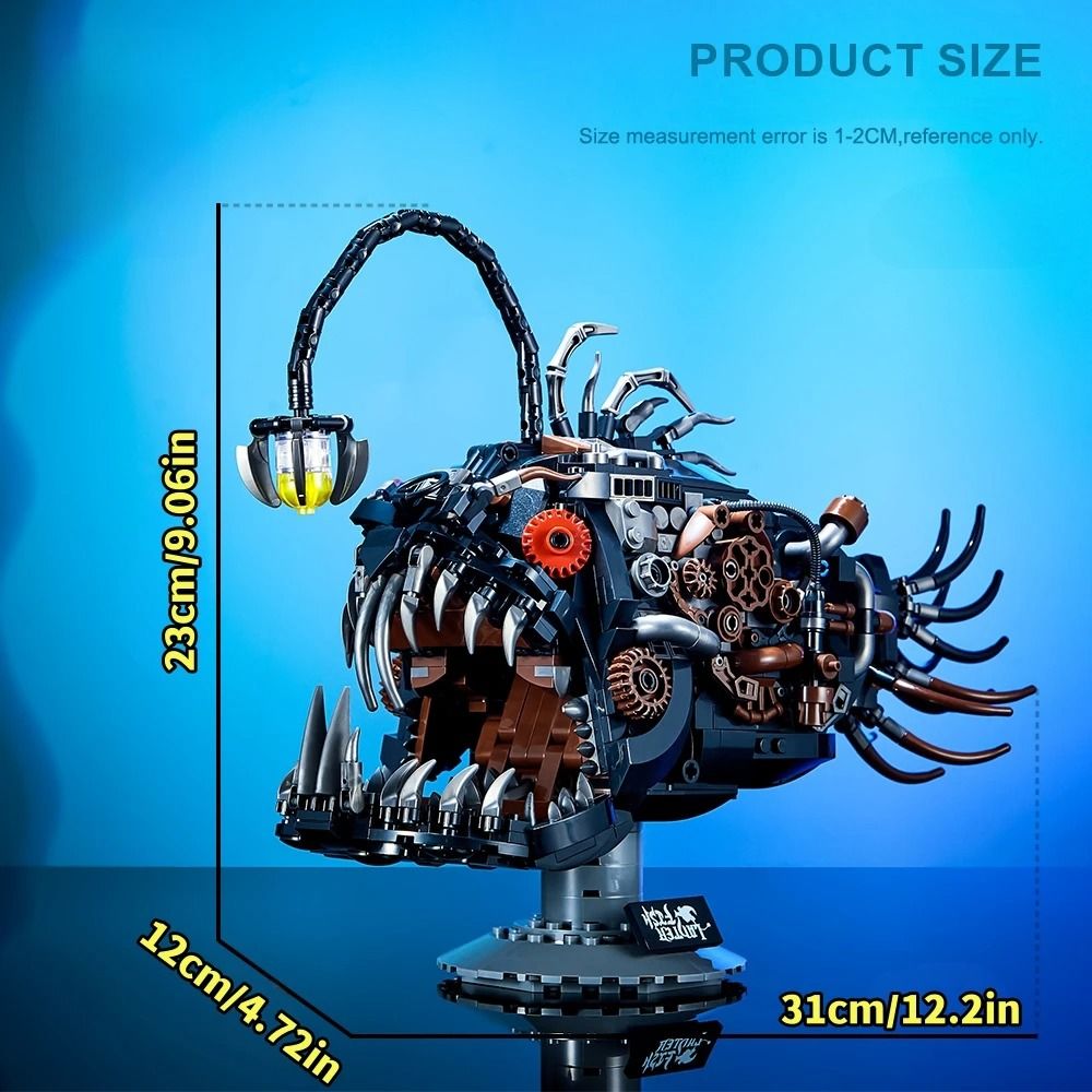 Mechanical Lantern Fish MOC – Deep Sea Angler Building Blocks – High-Yield Creative Interaction Hub
