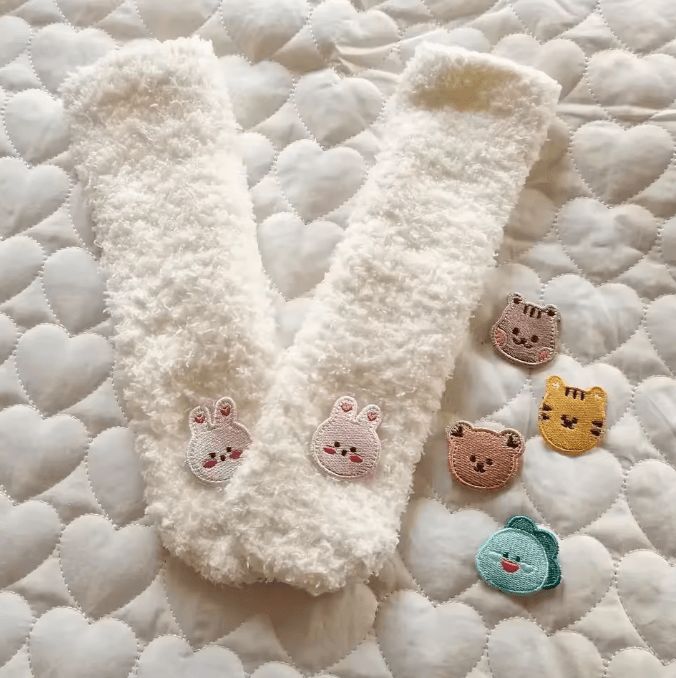 Thick Winter Baby Socks with Anti-Slip Grip & Knee-High Warmth