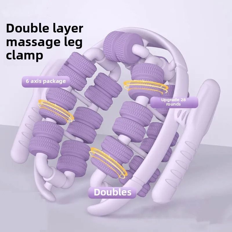 28 Wheel Annular Leg Clamp Massager Anti-Cellulite Body Slimming Roller