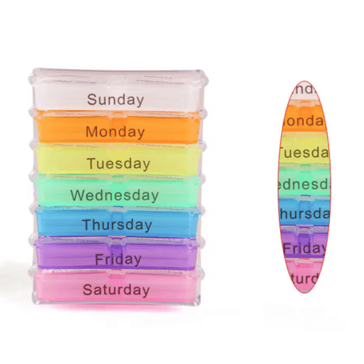 28 Compartment Drawer Style Medicine Organizer Home Health Care Storage Box