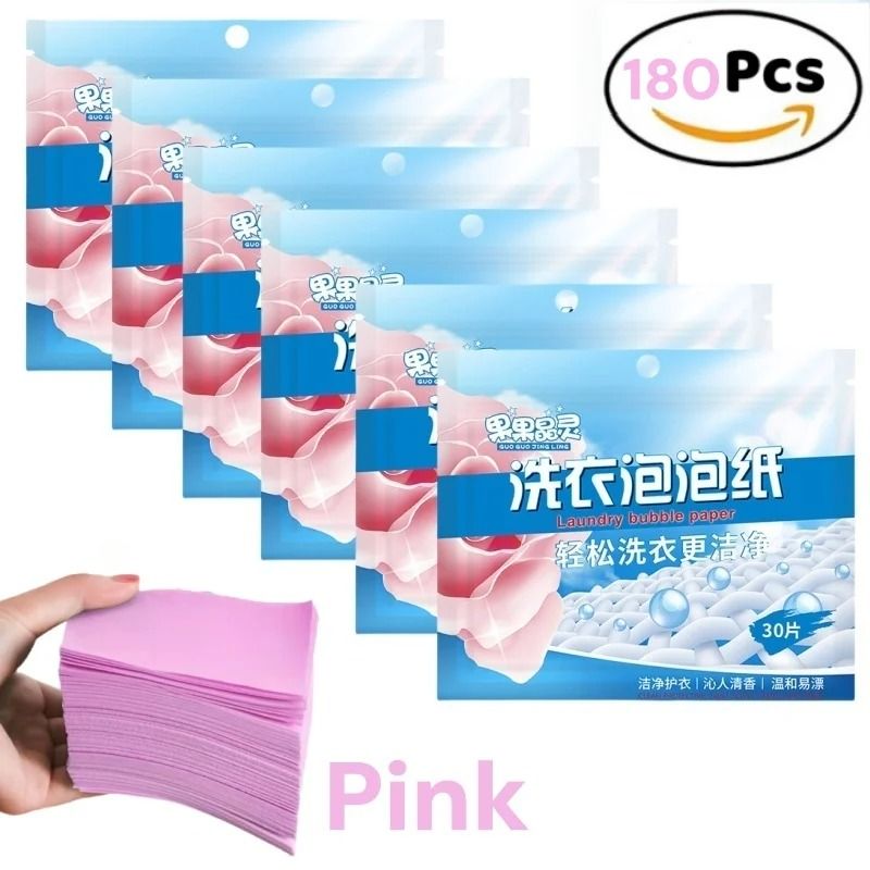 60 Piece Laundry Detergent Tablets Strong Cleaning Sheets