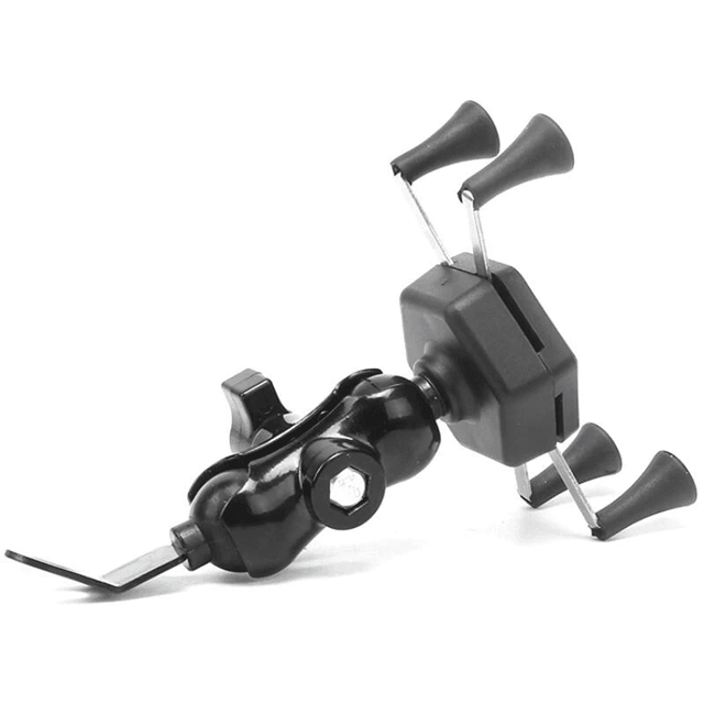 Universal Motorcycle Phone Holder with 360 Degree Rotation for Rearview Mirror Mount