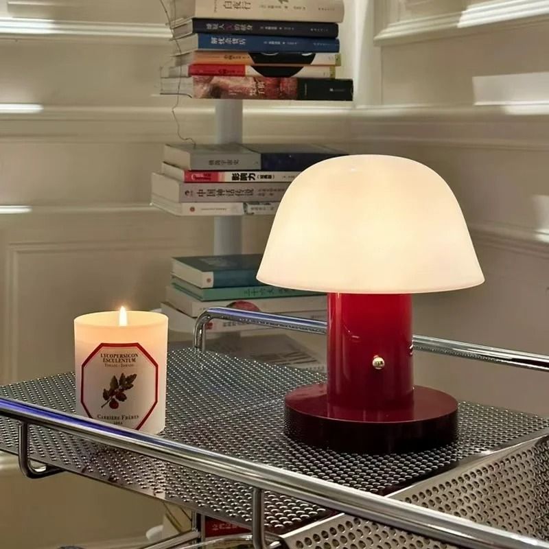 Mushroom Table Lamp USB Rechargeable Every Night Desk Light
