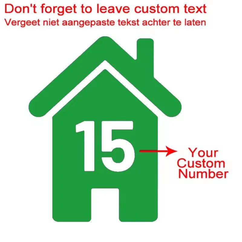 Custom Wheelie Bin Number Vinyl Stickers