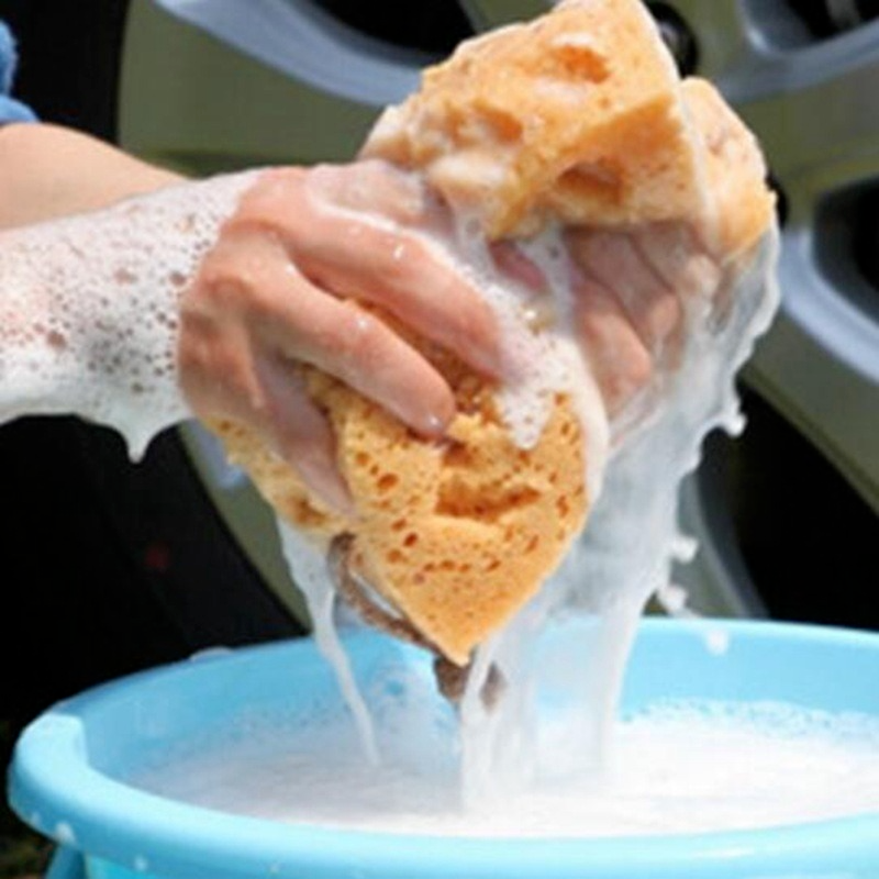 Heavy-Duty Car Cleaning Sponge, Honeycomb Dusting Brush for Auto Detailing