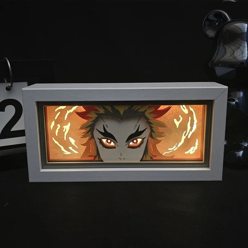 Demon Slayer Tanjiro 3D LED Anime Light Box Night Light