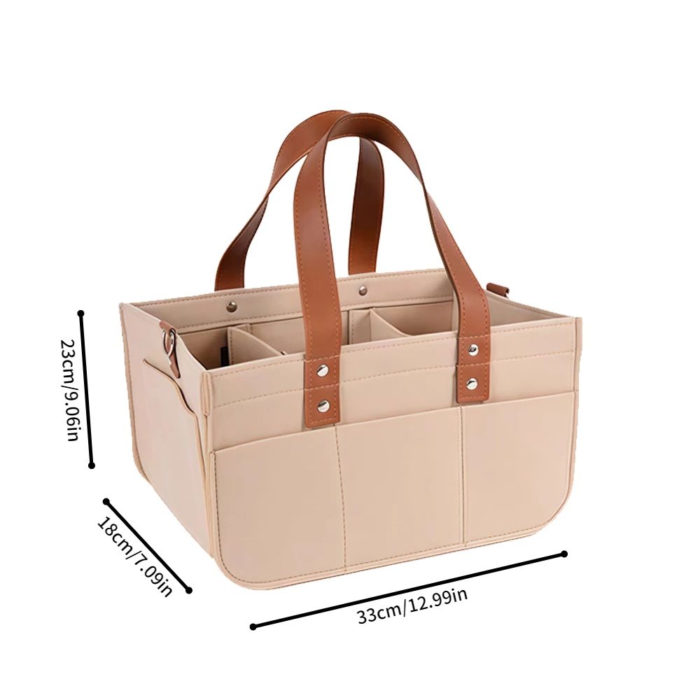 Large Capacity Felt Diaper Tote Bag