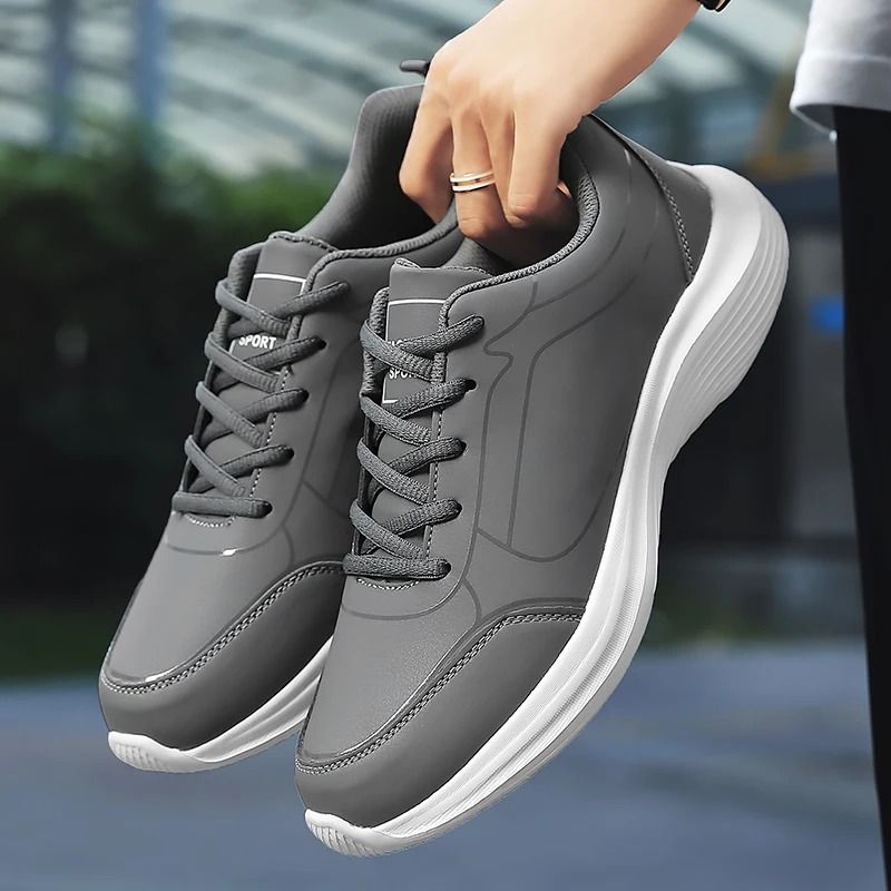 Men Winter Running Shoes Lightweight Anti Slip Walking Sneakers