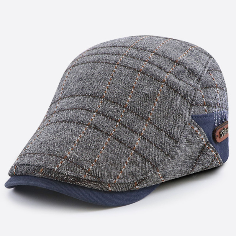 Adult Cap Spring Summer and Autumn, Men Cotton Flat Peak Hat, Dad Casual Newsboy Painter Hats, Lady Fashion Beret