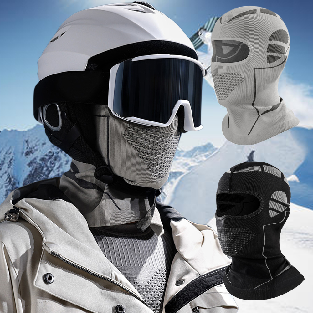 Unisex Winter Warm Balaclava Face Mask, Breathable Elastic for Skiing, Cycling, Running, Outdoor Sports