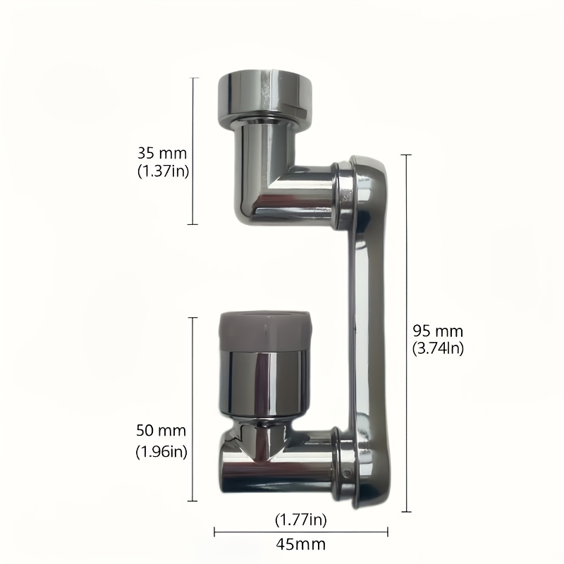 Rotating Faucet Extender with Flexible Arm Kitchen Sink Sprayer