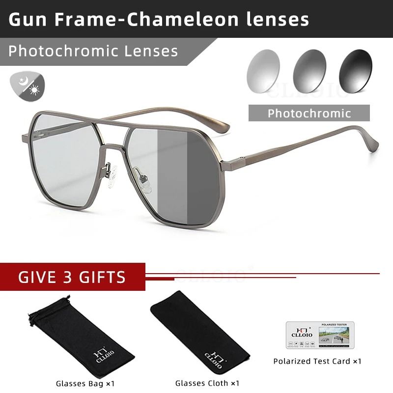 CLLOIO Photochromic Polarized Driving Glasses UV400