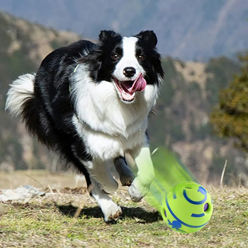 Wobble Wag Giggle Ball, Interactive Dog Toy with Fun Giggle Sounds to Get Your Dog's Attention, As Seen on TV